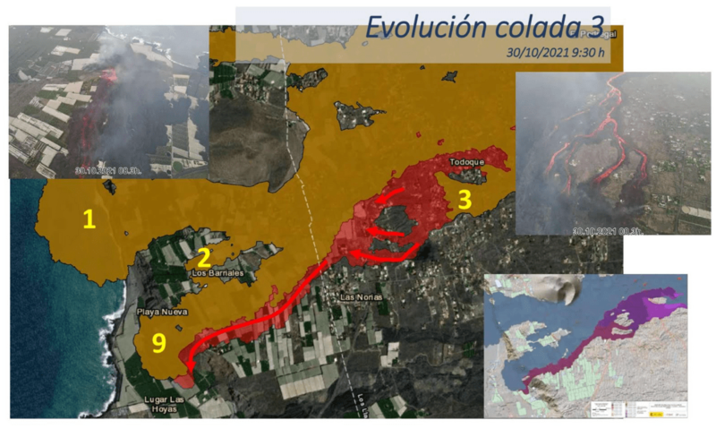 Evolución de la colada 3 / TA